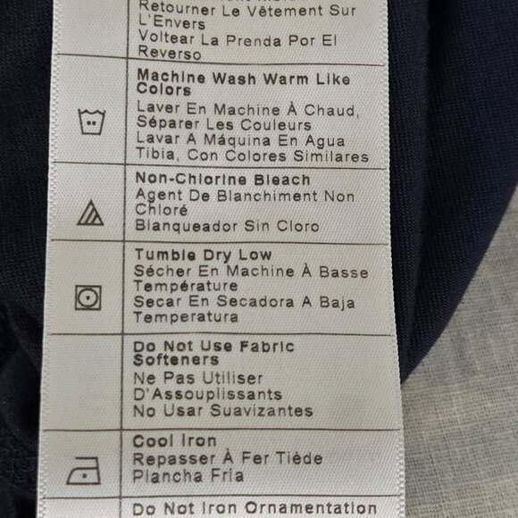 men's Carhartt Long Sleeve Pullover Shirt in Navy - Picture 8 of 8